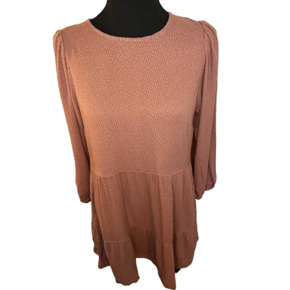 Abercrombie Smock Dress Mauve Size Small - Picture 2 of 14